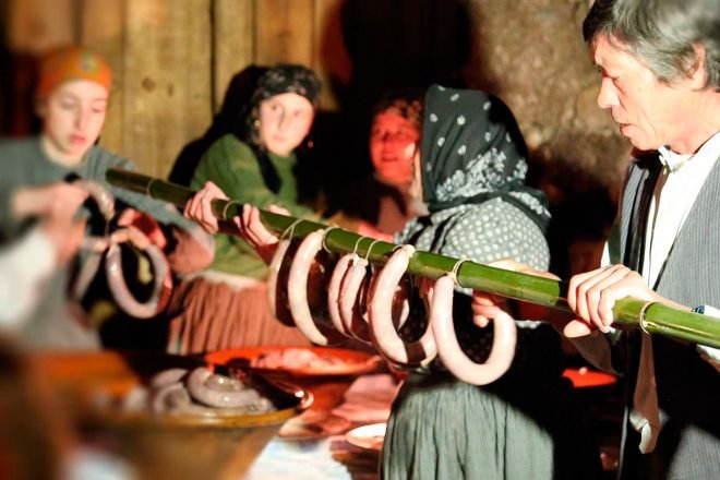 Traditionelle Räucherei, Casa do Lavrador - Baião