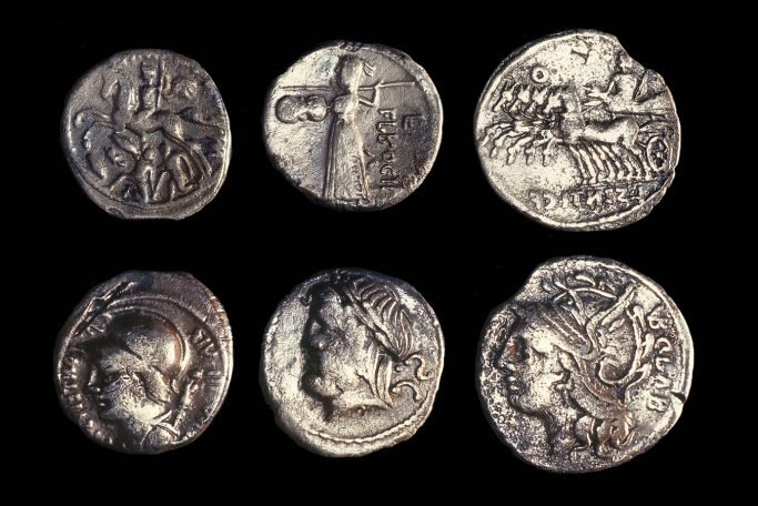 In Valadares - Baião gesammelte Münzen